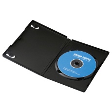 【DVD-TN1-03BKN】DVDトールケース(1枚収納・3枚セット・ブラック)