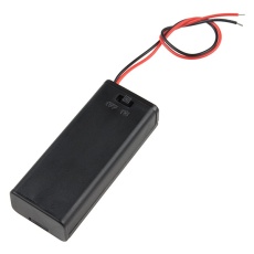 【PRT-14219】Battery Holder - 2xAAA with Cover and Switch
