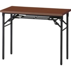 【TST-0945-WN】折りたたみ会議テーブル 900X450XH700 棚板なし ウォールナット