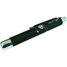 【PW-UV375H-07BL】KONTEC 1灯ラバー調ペン型ブラックライト ブラック
