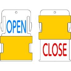 【AIST1-EN】IM スライド表示タグ OPEN CLOSE (OPEN - 青文字 / CLOSE - 赤文字)