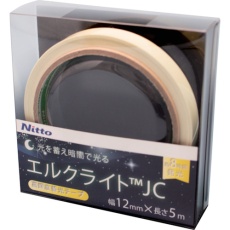 【NB-1205C】日東エルマテ 高輝度蓄光テープ JIS-JC級 0.3mm×12mm×5m グリーン