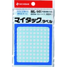 【ML-1415】ニチバン マイタックラベル(カラーラベル)ML-1415白 丸5mm