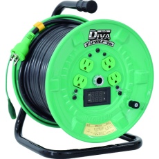 【NPDM-EB34】日動 電工ドラム デジタルドラム 標準型 電圧電流メーター付 漏電保護専用 30m
