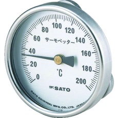 【2340-40】佐藤 バイメタル式表面温度計 サーモペッター 0～400℃ (2340-40)
