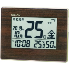 【SQ442B】SEIKO 和暦表示付き電波時計