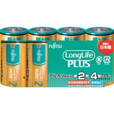 【LR14LP(4S)】富士通 アルカリ乾電池単2 Long Life Plus 4個パック