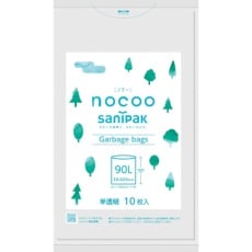 【CN91】サニパック NOCOO(ノクー)90L雑色半透明 10枚