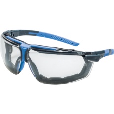 【9190211】UVEX 二眼型保護メガネ アイスリー ガードフレーム付き