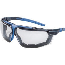 【9190680】UVEX 二眼型保護メガネ アイスリー エス ガードフレーム付き