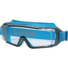 【9142104】UVEX 一眼型保護メガネ スーパーOTG ガードCB ヘッドバンドタイプ