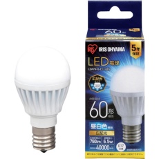 【LDA7N-G-E17-6T6】IRIS 521566 LED電球 E17広配光タイプ 60形相当 昼白色 760lm