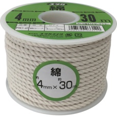 【RC-2】ユタカメイク ロープ 綿ロープボビン巻 4φ×30m