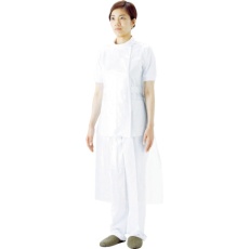 【51077】サラヤ プラスチックエプロン袖なしホワイト (50枚入)