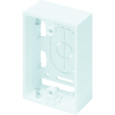 【SFBA12】マサル ニュー・エフモール付属品 露出ボックス 1個用 浅型 ホワイト