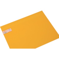 【PS4055-6】光 ポリスチレン板 オレンジ透明 450×600×0.5mm