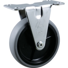 【420ER-L100】ハンマー 固定式エラストマー車輪(PPホイール)100mm