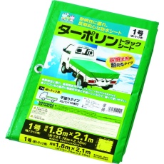 【TP1】萩原 ターポリントラックシート 1号 軽トラック グリーン 1.8m×2.1m