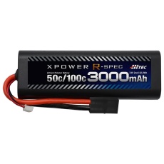 【XPR3000-RT】Li-Po 7.4V 3000mAh 50C/100C(タミヤコネクター)