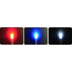 【AP-L05】高輝度LED(赤･青･白ミックス、5mm、6個入り)