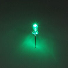 【504PGC2EG4-2BC】LED(5mm、緑色、高輝度、クリアレンズ)