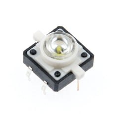 【SFE-COM-10439】LED付きタクトスイッチ(白)