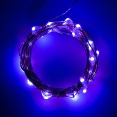 【SFE-PRT-14506】電源付LEDテープ FairyLights 紫色(2.5m)
