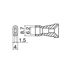 【EA323MA-39】φ6.2/φ8.7mm 交換ノズル(EA323MA-2用)