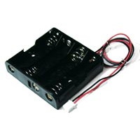 【RDP-8093X4P】電池ボックス 単3×4本 2Pコネクター付き
