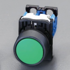 【EA940D-193】22/25mm 押しボタンスイッチ(オルタネイト形/緑)