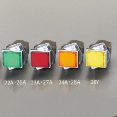 【EA940DB-26A】AC200V LED表示燈(角型・緑)