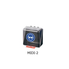 【3-7121-02】安全保護用具保管ケース MIDI-2