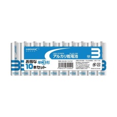 【4-1461-05】HDLR61.5V10P アルカリ乾電池