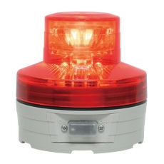【VL07B-003AR/C】電池式回転灯 赤 手動タイプ