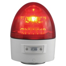 【VL11B-003AR】電池式回転灯 赤 手動タイプ