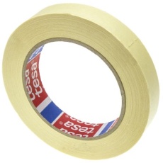 【04329-00001-01】マスキングテープ Tesa 紙、幅:19mm、長さ:50m 黄