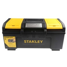 【1-79-217】Stanley 工具箱 1-79-217 プラスチック 黒、黄 486 x 266 x 236mm One Touch
