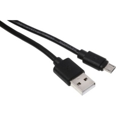 【182-8496】USBケーブル 1.8m ブラック Type-A(オス)→Micro-B(オス)