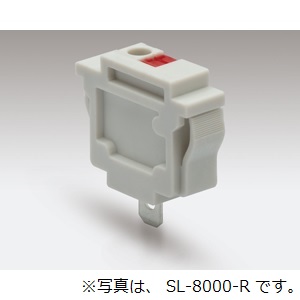 【SL-8000-Y】パネル取り付け型スクリューレス端子台 7.62mmピッチ 10A 300V 1穴/極 1極 ワンタッチはめ込み型 黄