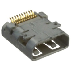 【46765-0001】HDMIコネクタ(メス、Dタイプ、接続方向：ライトアングル)