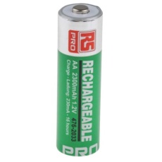 【476-2033】単三型充電池 RS PRO ニッケル水素 1.2V、2300mAh