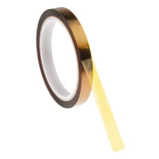 【51408-00007-00】マスキングテープ Tesa カプトンテープ(ポリイミドテープ)(耐熱テープ)、幅:12mm、長さ:33m オレンジ