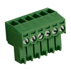 【897-1017】RS PRO 基板用端子台、3.5mmピッチ 、1列、6極、緑