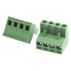 【897-1161】RS PRO 基板用端子台、5mmピッチ 、1列、4極、緑