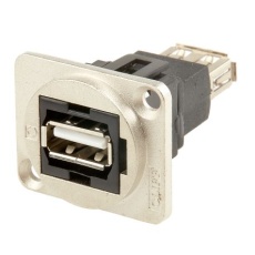【907-5637】RS PRO USBコネクタ A タイプ、メス パネルマウント