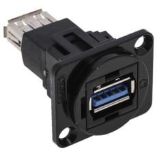 【916-0215】RS PRO USBコネクタ A to A タイプ、メス パネルマウント