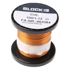 【CUL100/1.12】Block 銅線 17 AWG1.12mm 9m