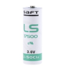 【LS17500】Saft Aサイズ 電池、公称電圧 3.6V サイズ:A リチウム塩化チオニルバッテリ LS17500