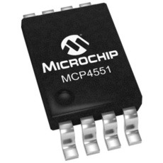 【MCP4551-103E/MS】マイクロチップ、デジタルポテンショメータ 10kΩ、256ポジション、I2C、8ピン MSOP