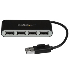 【ST4200MINI2】4-Port Portable USB 2.0 Hub with Built-in Cable